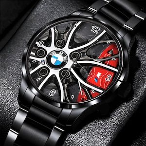 BMW M5 F30 Series Wheel Car Watch, Automotive Timepiece - Gift Wristwatch
