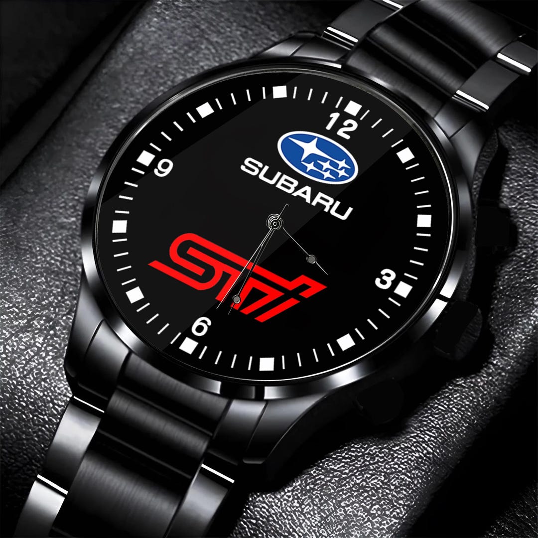 Subaru Watch Subaru WRX STI Sports Car Watch, Automotive Timepiece - Gift Wristwatch ...
