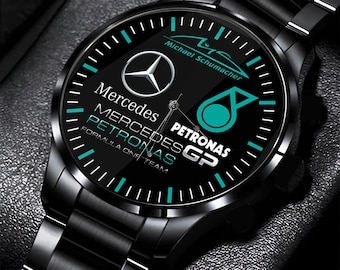 Reloj Mercedes del equipo Petronas de Fórmula 1, reloj deportivo - Reloj de pulsera de regalo