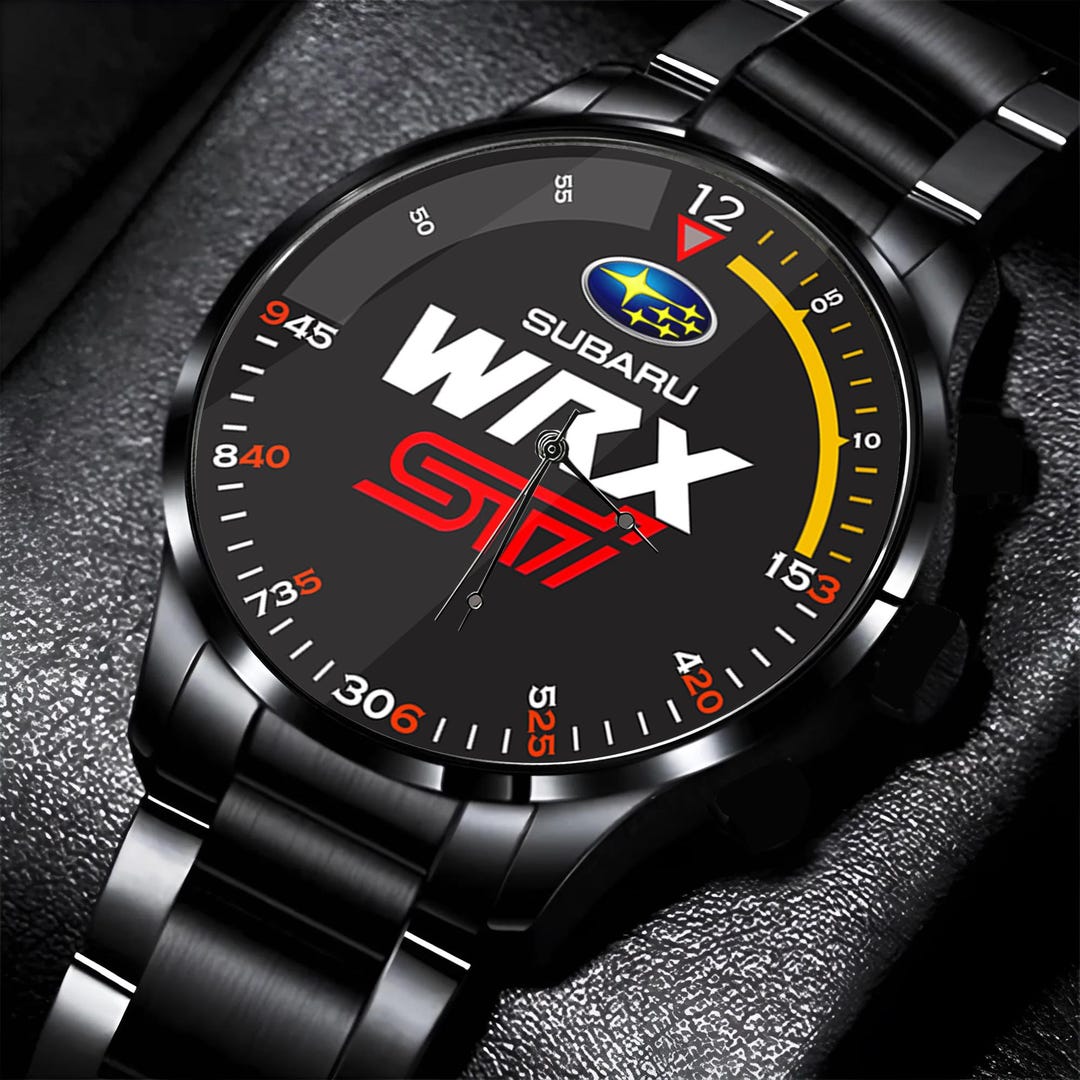 Subaru Watch Subaru WRX STI Sports Car Watch, Automotive Timepiece - Gift Wristwatch ...