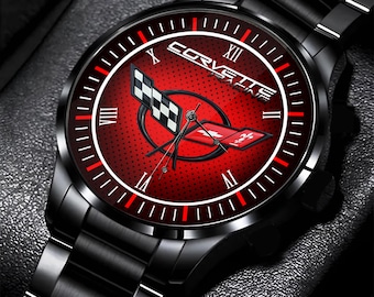 Reloj Corvette Racing C7 Flags, reloj de pulsera de regalo.