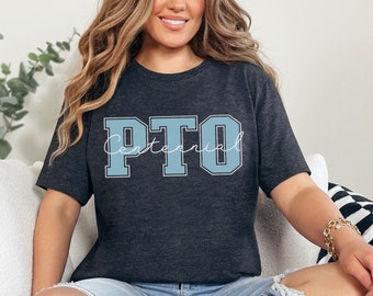 Camisa de equipo de PTO, camisetas personalizadas de la organización de padres y maestros, junta de PTO, regalos de equipo de PTO, asociación de padres y maestros, escuela personalizada