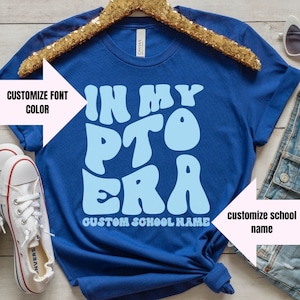 PTO/PTA Crew Shirt, In My pto Era, Custom Parent Teacher Organization tee, pto Board, PTO Crew Gift, Parent Teacher Association, pto mom era