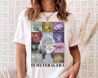 Possum Shirt, In My Feral Era, Opossum Shirt, Funny Possum t-shirt, Awesome Possum, Goblincore Shirt, Cottagecore Shirt, Possum Lover Gift