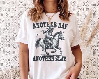 Another Day Another Slay Shirt, Raccoon Shirt, Unhinged Shirt, Weird Shirts, Funny Gift, Retro Meme t shirt, Silly Shirts, Mens Womens Tee