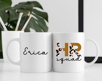 HR Squad Mug, Custom hr Mug, Name Mug, Human Resources Gift, hr Team Appreciation, HR Department Cup, Personalized Office Gift, hr Team gift
