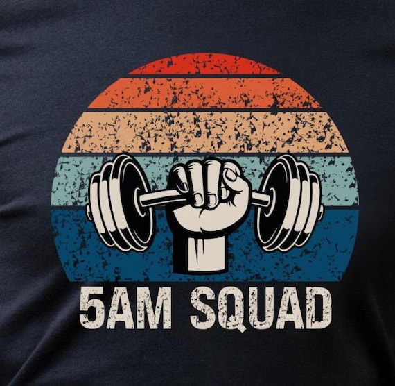 5am Workout Squad Shirt 5am Crew Tshirt Unisex 5am Club Five in the Morning Fitness Gym Exercise Tee Workout Top Rise and Grind Lifting Etsy Denmark