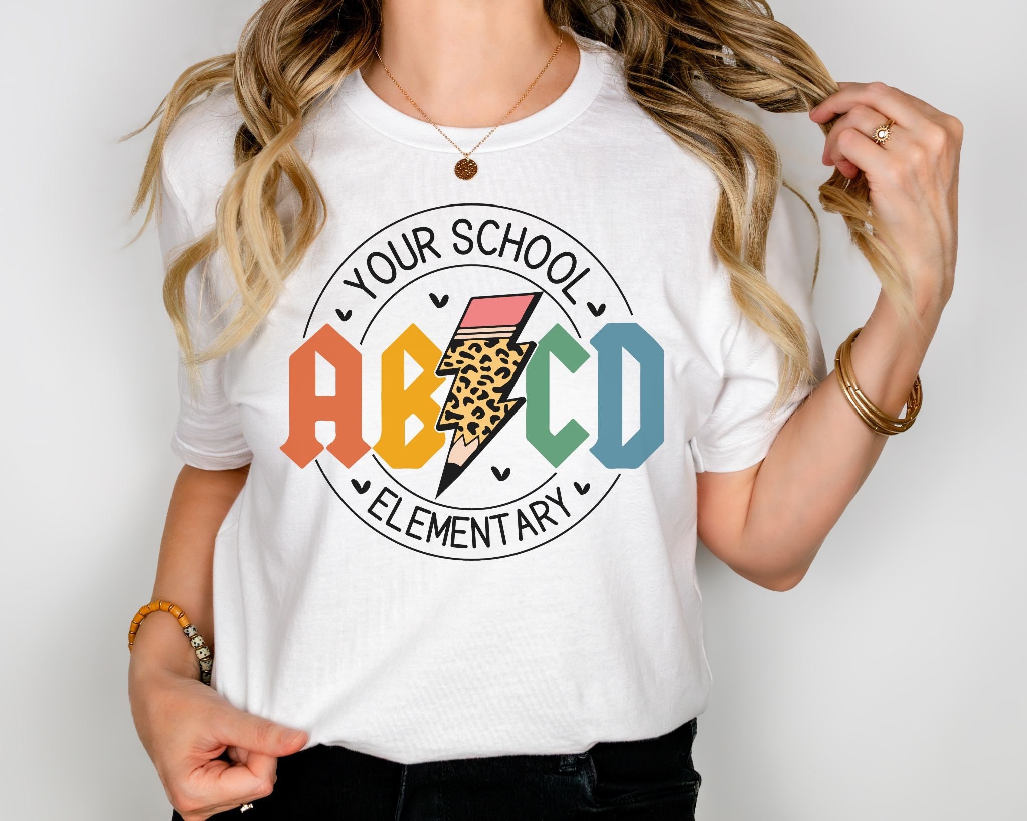 Custom School Shirt, Parent Teacher Organization, Personalized School
