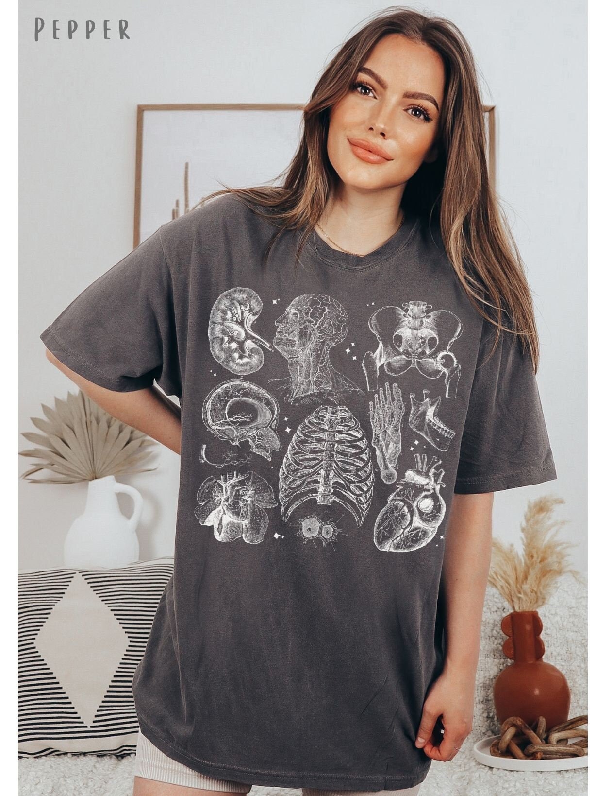 Human Anatomy Shirt Vulture Culture Goblincore Bones - Etsy