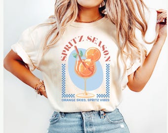 Spritz Shirt, Comfort Colors Summer Italian Cocktail Lover Tee, La Dolce Vita tshirt, Vacation Top Italy Inspired tee, Signature Drink Shirt