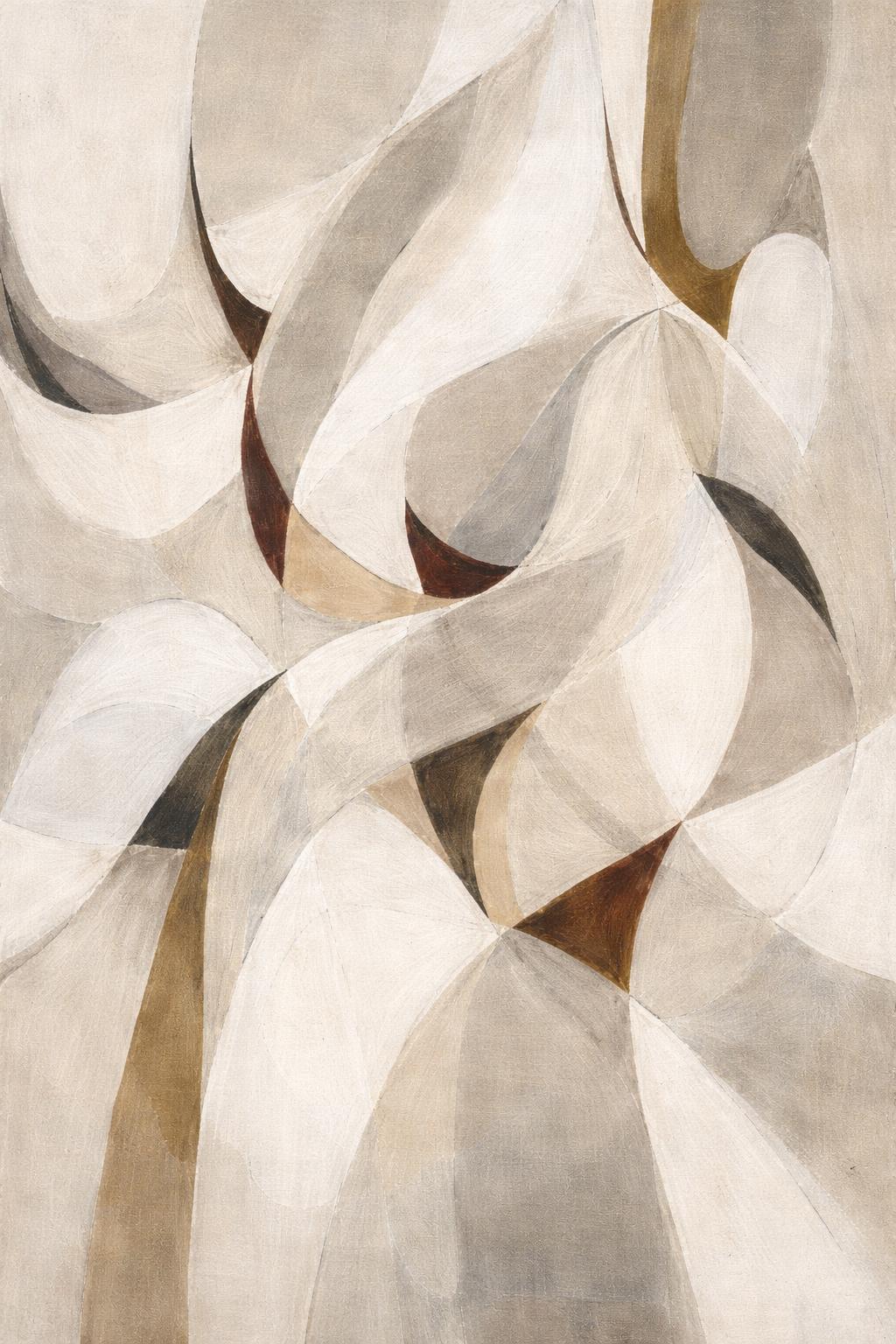 Japandi Abstract Wall Art Print – Neutral Beige Minimalist Painting ...