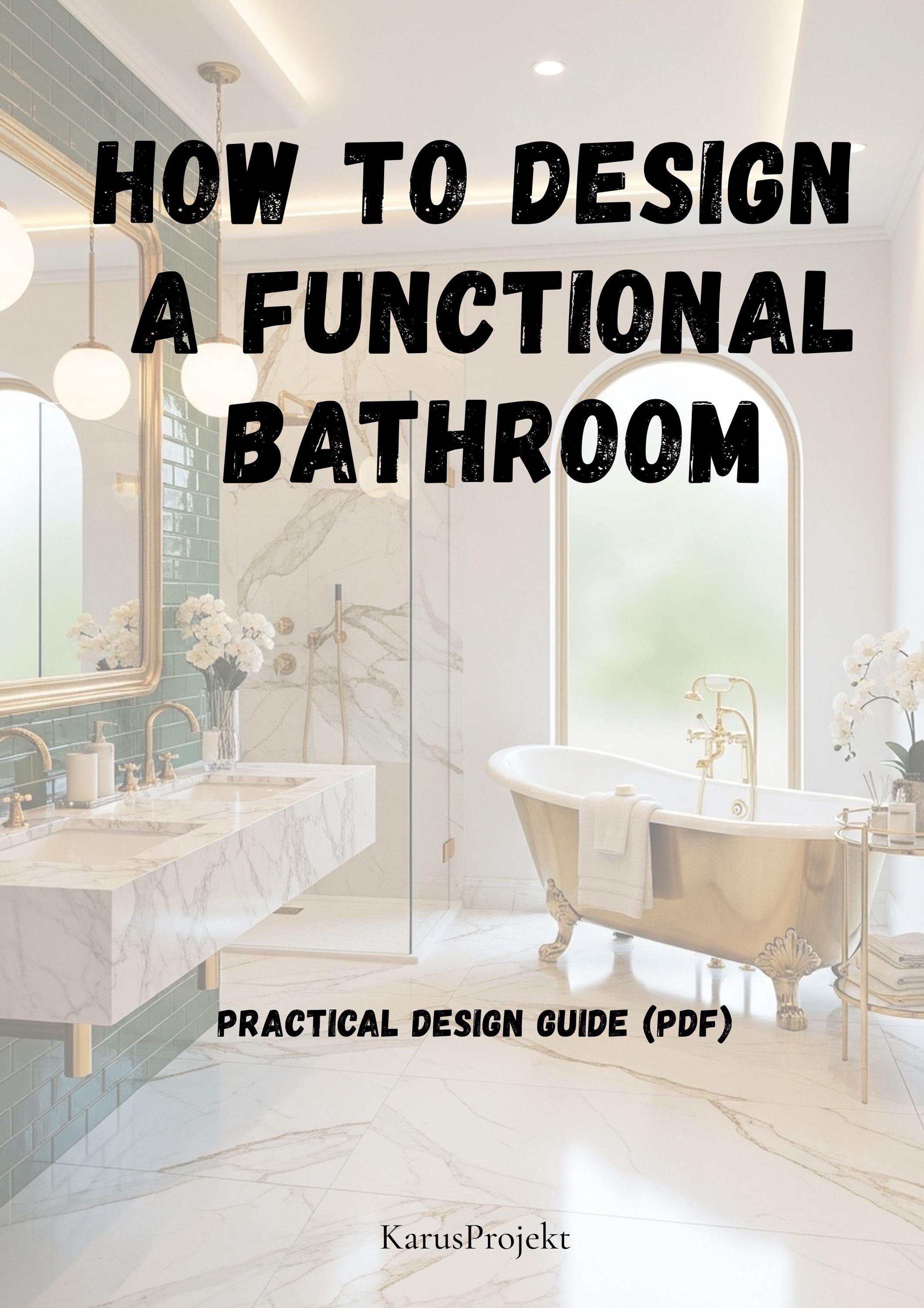 Bathroom Design Guide PDF, Bathroom Layout Planner, Planning Checklist ...