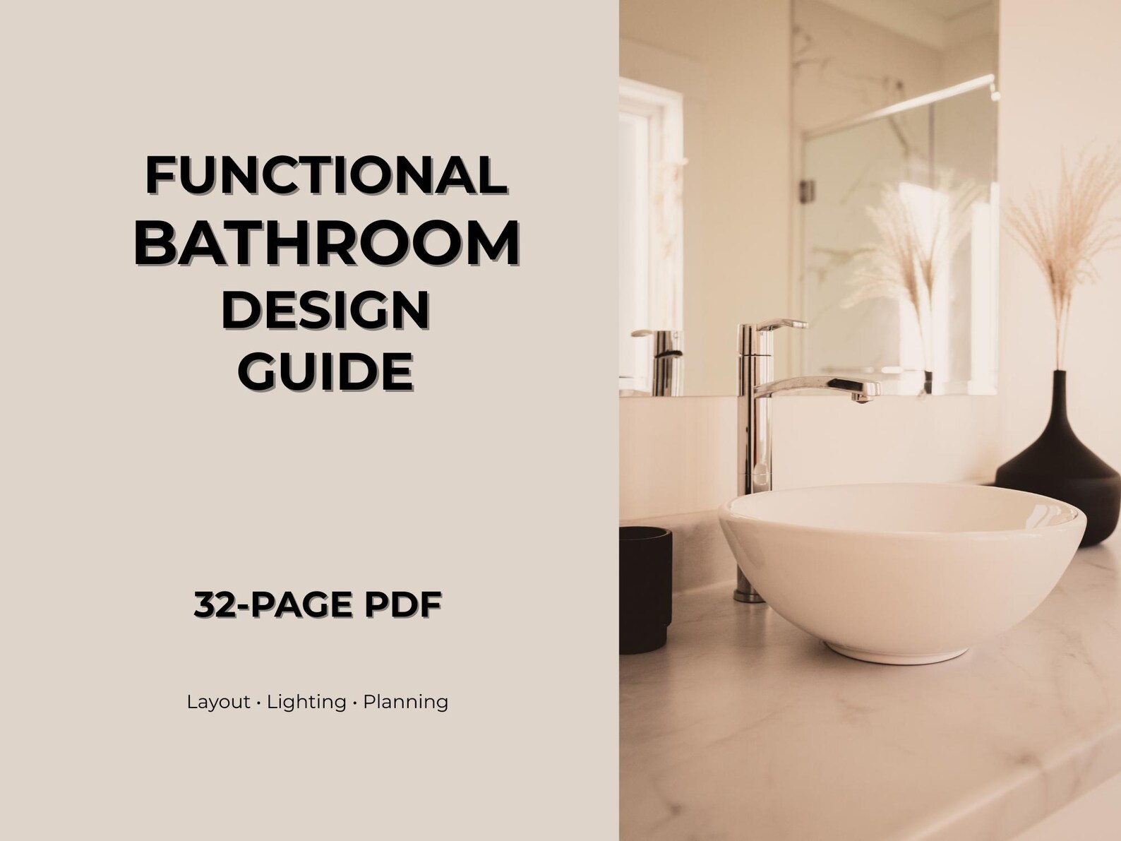 Bathroom Design Guide PDF, Bathroom Layout Planner, Planning Checklist ...