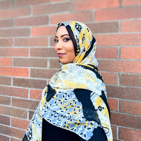 Designer Hijab Limited Edition Crinkle Chiffon Hijab Zuri