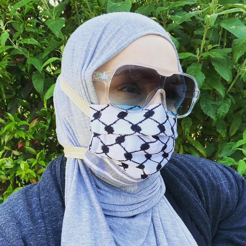 Hijabi Friendly Kuffiya Face  Mask  Hijab  Etsy