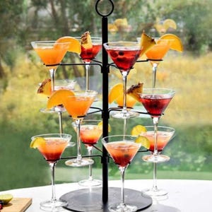 Cocktail Tower Stand | Drink Tree | Cocktail Tree for Parties | Shot & Dessert Stand | Party Decor | Bar Accessory | Gift Idea