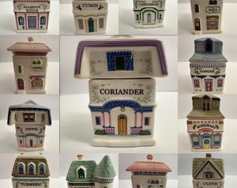 Handmade Spice Village House – Ceramic – Single House or Set (15 variants)
