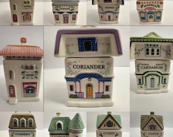 Handmade Spice Village House – Ceramic – Single House or Set (15 variants)