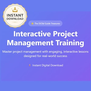 Curso interativo de gerenciamento de projetos (curso HTML personalizável + modelos)