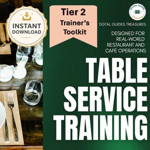 Table Service Training Toolkit: Restaurant and Cafe Staff, Tier 2 (Digital Download)