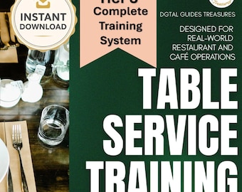 The Complete Table Service Training System for Cafés & Restaurants (Tier 3)