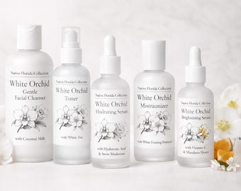 White Orchid Facial Set – Native Florida Skincare Ritual