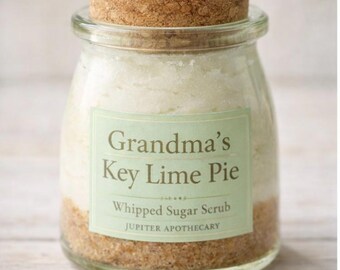 Key Lime Pie Whipped Sugar Scrub – Handmade Apothecary Jar