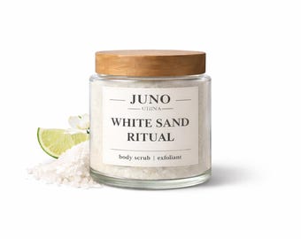 Juno White Sand Sugar Scrub Ritual (Juno Lucina) by Jupiter Apothecary.