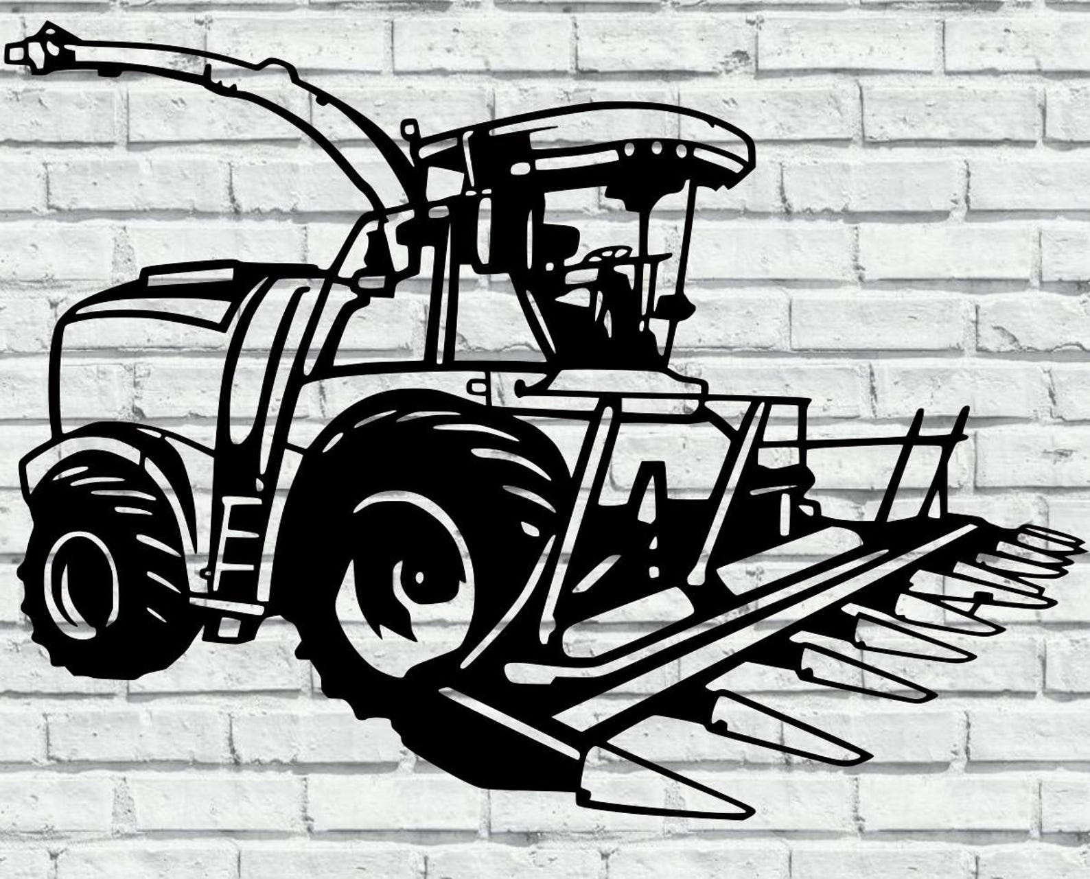 Forage Harvester (chopper) DXF/SVG/JPG Files for Display and Cnc ...