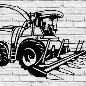 Veldhakselaar (hakselaar) DXF/SVG/JPG-bestanden voor weergave en cnc-snijden