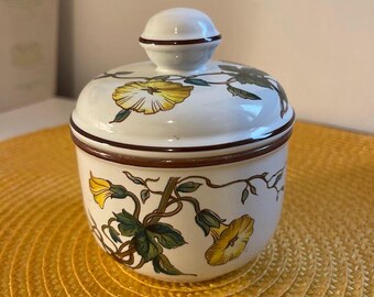 Villeroy & Boch Botanica Sugar Box – Vintage Porcelain with Botanical Illustration
