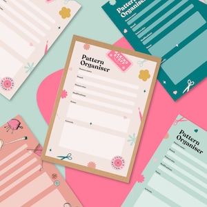 Printable PDF Sewing Pattern Envelope Organiser DOWNLOAD FILES