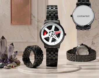 Reloj Volk Rays TE37SL TE37 SL Edición Blanca, Reloj de Automoción - Reloj de Pulsera de Regalo