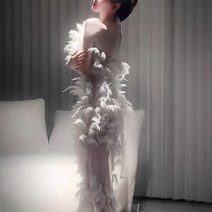 birthday feather dress House of CB | Dresses | Custom White Feather Birthday Dress