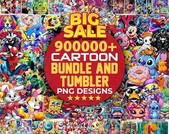 900000 Mega Bundle Png, Cartoon Svg Bundle, Cartoons Png, Dtf Designs, Holiday Svg, Svg Bundle, Cartoon Character, Tumbler Png, Cricut Files