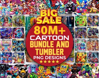 80M+ Digital Mega Bundle Svg Png, Tumbler Png, Cartoons Bundle, Retro Png Files, T Shirts Design, Reels Template, Wraps Png, Course Bundle