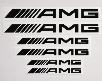 AMG Aufkleber Set | Auto Sticker | Motorsport Design | Wetterfest & UV-beständig