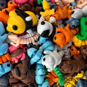 Bewegliche Fidget Tiere Box | Kunstminiaturen | Sammelfigurenset | 10, 20 of 40 figuren