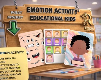 Emotion Activity Worksheets for Kids | Social Emotional Learning (Printable PDF)