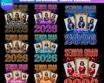 卒業記念シャツテンプレート（Canva編集可能）｜2026年卒業記念シャツ｜カスタム卒業記念シャツ、昇華プリント、卒業写真入りシャツテンプレート