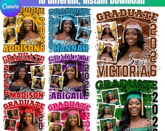 2026年卒業式用Canvaテンプレート10選、2026年卒業式用写真追加テンプレート、卒業式Tシャツセット、2026年卒業式用