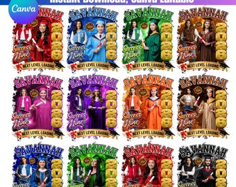 Graduation 2026 T Shirt Template, Canva Editable Grad Shirt Design, Senior 2026 T Shirt Template, Custom Name Graduation Shirt,Class of 2026