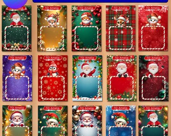 Jumbo Christmas Card Editable Template, Cute Christmas Jumbo Cards, Kids Treat Cards Printable, Christmas Card, Festive Jumbo Holiday Card