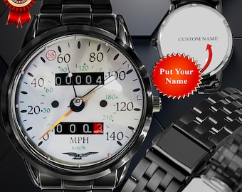 2002 Moto Guzzi Tacho klassische Armbanduhr Metallfreie Box