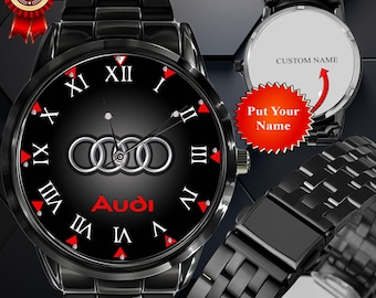 audi a6 Logo wristwatch Metal Free box