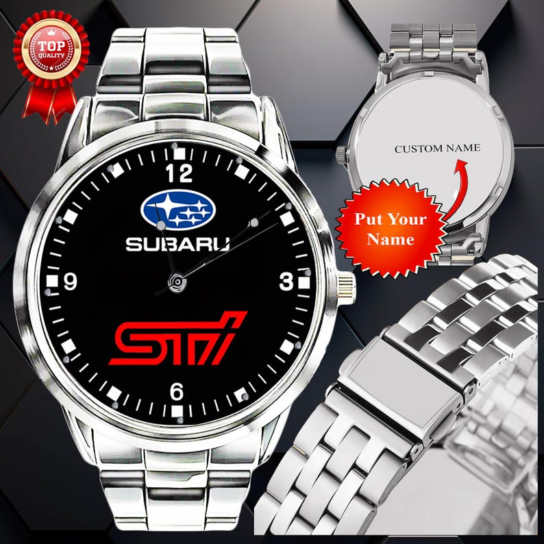 Subaru Watch Subaru WRX STI Sports Car 305 HP Logo Wristwatch Metal Free Box - Etsy