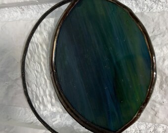Moon Stained Glass Suncatcher (small)