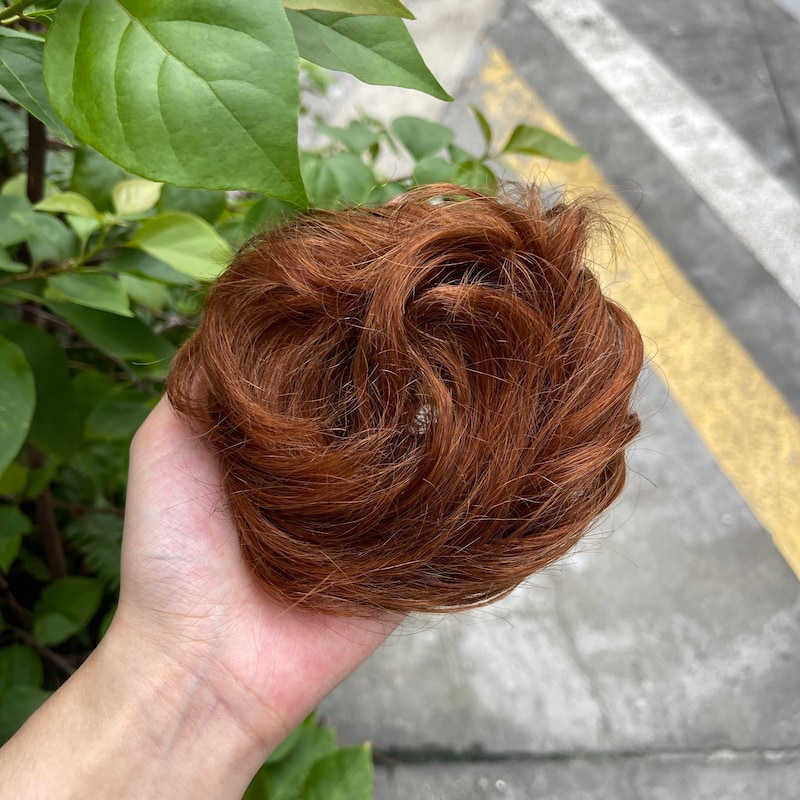 Copper Messy Hair Bun - Etsy
