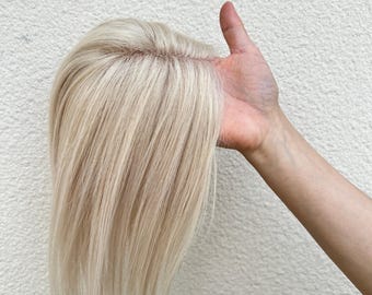 Beige Blonde Color Edgeless HD Lace Topper Breathable 4x6" Lace Size