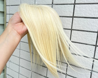 Y字型レース 613 ブロンド 通気性 人毛 スモール トッパー